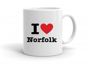 "I love Norfolk" mug