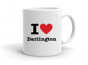 "I love Darlington" mug
