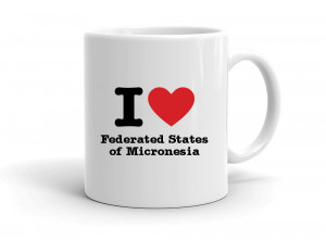 "I love Federated States of Micronesia" mug