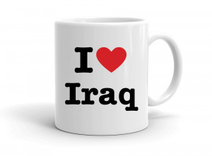 "I love Iraq" mug