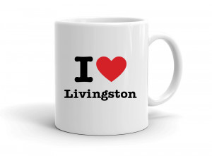 "I love Livingston" mug