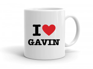 "I love GAVIN" mug