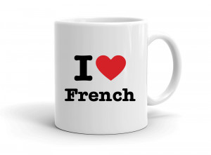 "I love French" mug