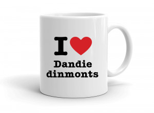 "I love Dandie dinmonts" mug