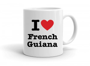 "I love French Guiana" mug