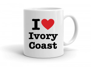 "I love Ivory Coast" mug