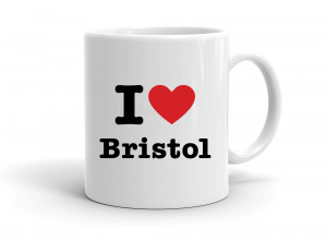 "I love Bristol" mug