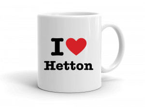 "I love Hetton" mug