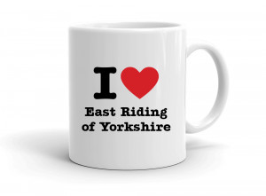 "I love East Riding of Yorkshire" mug