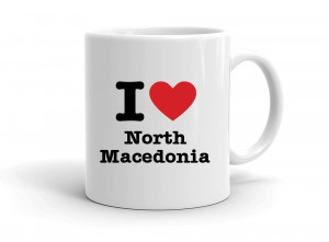 "I love North Macedonia" mug