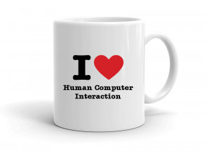 "I love Human Computer Interaction" mug