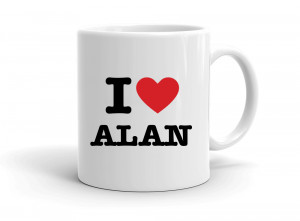 "I love ALAN" mug