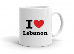 "I love Lebanon" mug