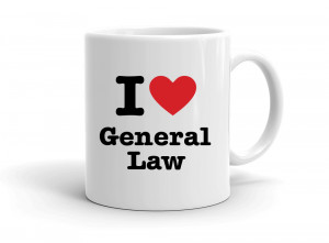 "I love General Law" mug