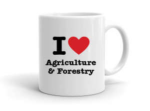 "I love Agriculture & Forestry" mug