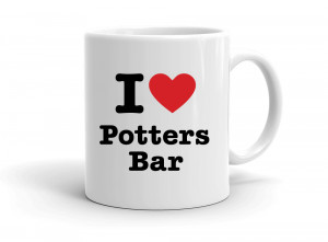 "I love Potters Bar" mug
