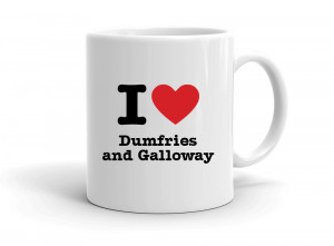 "I love Dumfries and Galloway" mug