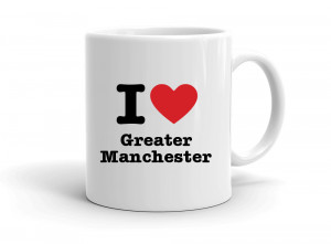 "I love Greater Manchester" mug
