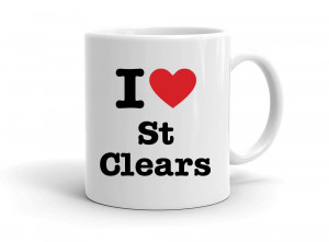 "I love St Clears" mug