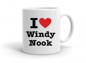 "I love Windy Nook" mug