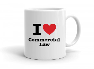 "I love Commercial Law" mug