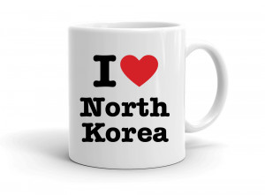"I love North Korea" mug