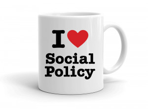 "I love Social Policy" mug